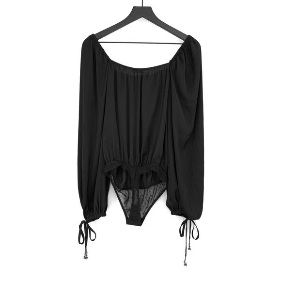 NWT INTIMATELY FREE PEOPLE Another Round Bodysuit Black S - Picture 8 of 9